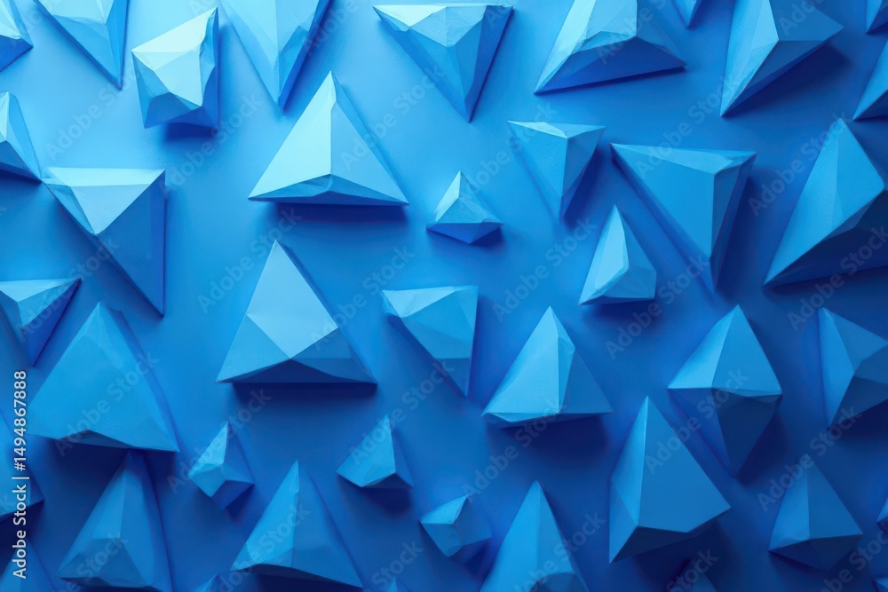 Repeating blue triangles forming abstract design, clean, repeating, pattern Repeating blue triangles forming abstract design, clean, repeating, pattern
