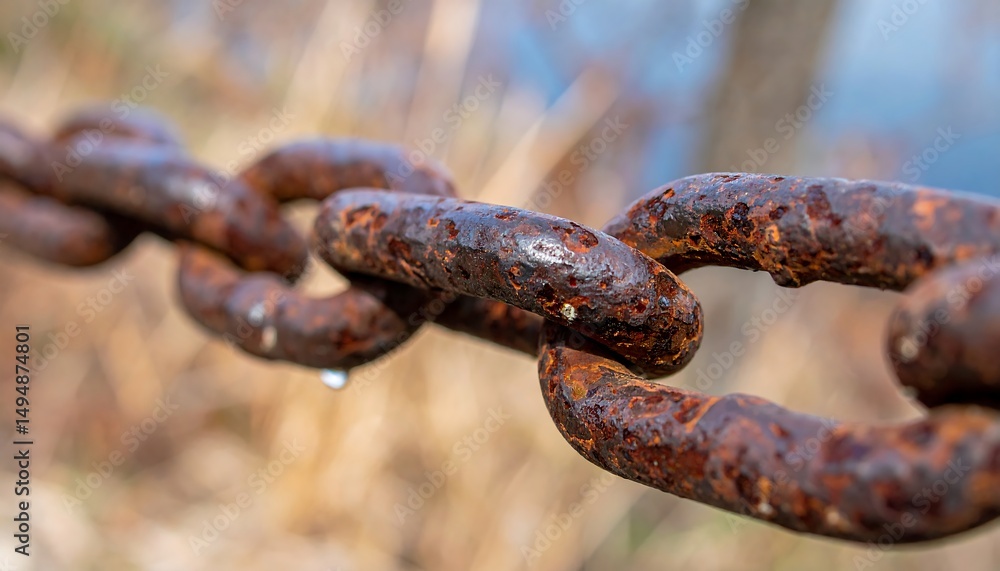 Rusty Chain Close-Up: A Study in Texture and Time Rusty Chain Close-Up: A Study in Texture and Time