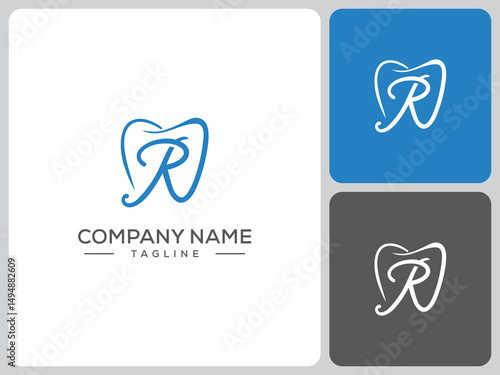 vector logo R dental