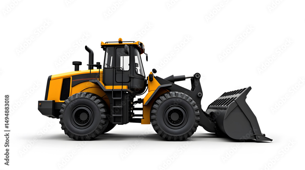 A magnificent yellow bulldozer in action at a bustling construction site. The powerful machine dominates the scene with its robust design and meticulously engineered components. A magnificent yellow bulldozer in action at a bustling construction site. The powerful machine dominates the scene with its robust design and meticulously engineered components.