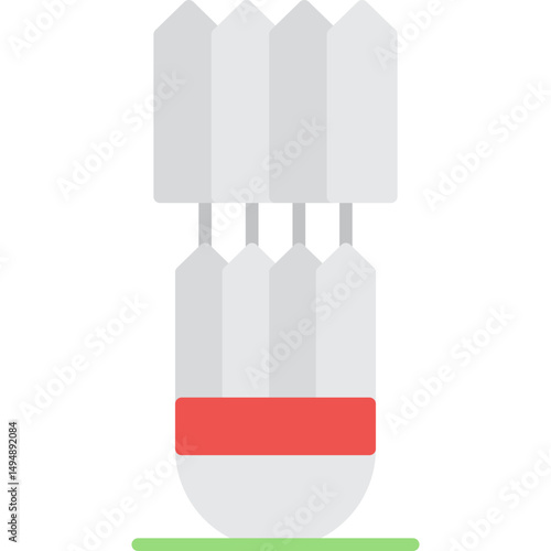 Badminton Icon Vector Element