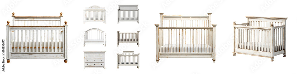 Variety of stylish and practical wooden cribs and nursery furniture pieces including convertible and adjustable options for a comfortable and safe baby s room Variety of stylish and practical wooden cribs and nursery furniture pieces including convertible and adjustable options for a comfortable and safe baby s room