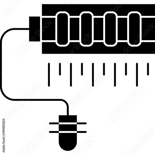 Paint Roller Icon Vector Element