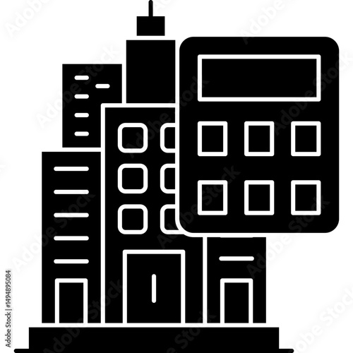 Buliding Icon Vector Element