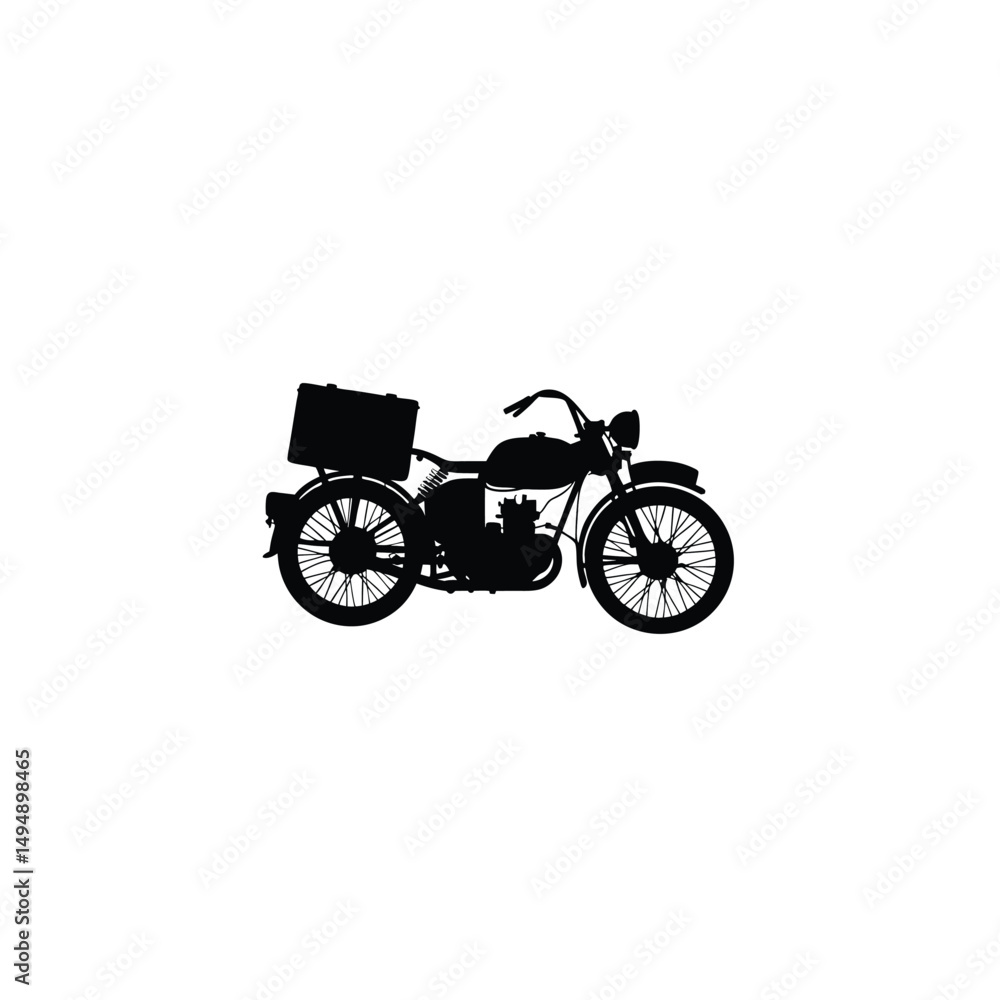Fototapeta premium motorcycle isolated on white background