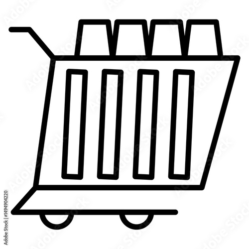 Gold Cart Icon