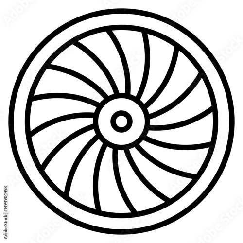 Wooden Wheel Icon