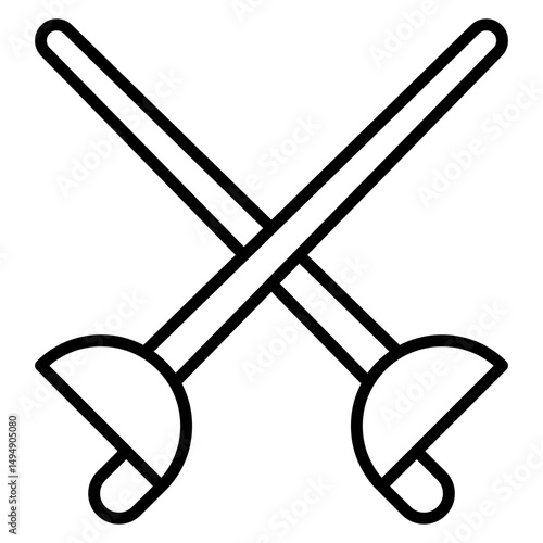 Fencing Sports Icon