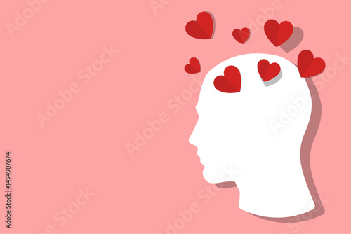 romance. love. falling in love. vector