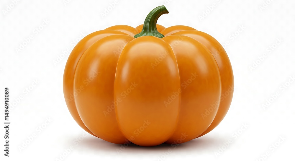 Obraz premium Single orange pumpkin