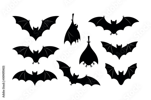 bat shape shadow silhouette
