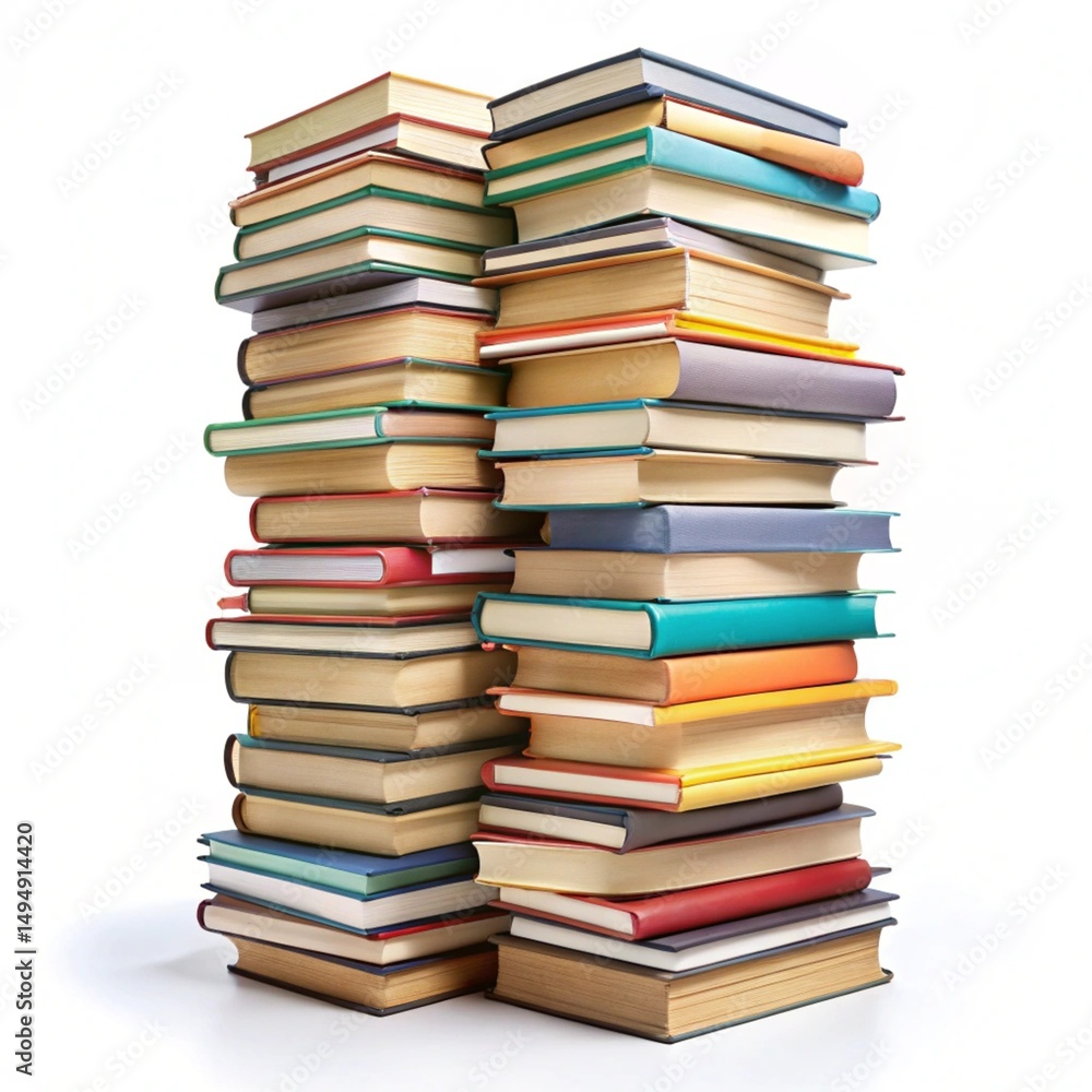stack of books isolated stack of books isolated