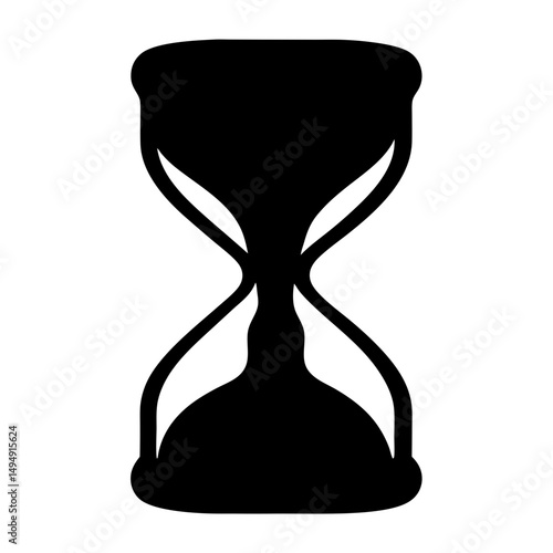 Hourglass Illustration Symbolizing Time Passing, Mortality, and the Fleeting Nature of Existence