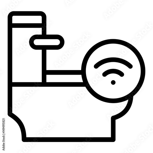 toilet icon line