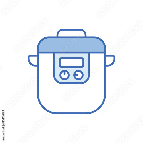 Electric Pressure Cooker Vector icon