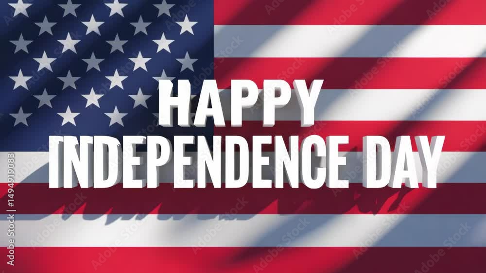 Waving American flag with bold Waving American flag with bold
