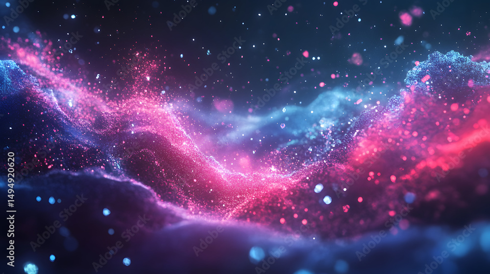 Fototapeta premium Wave Particle Effects