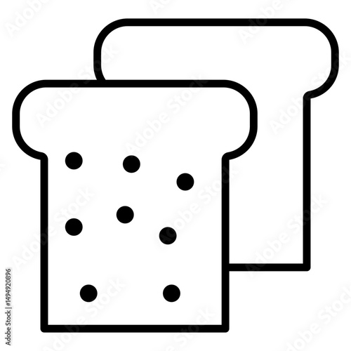 Toast Vector Icon