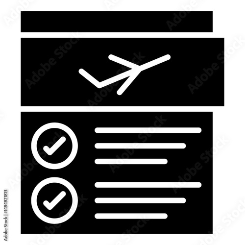 Flight Checklist Icon