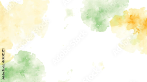 Tricolour orange and green indian watercolour abstract background 15 august independence day 26 january republic day center blank empty space 