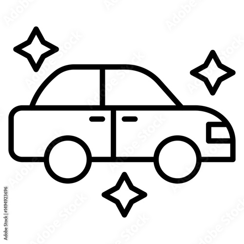 Clean Car Vector Icon