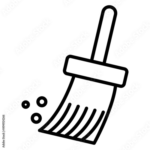 Broom Vector Icon