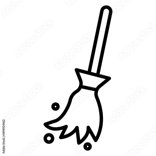 Broom Vector Icon