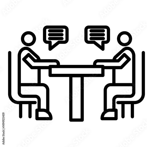 Interview Vector Icon