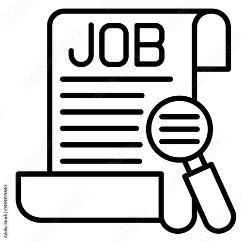 Job Seeker Vector Icon