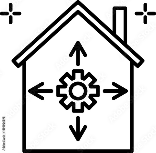 Space Utilization Vector Icon