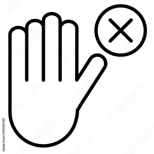 Stop Vector Icon