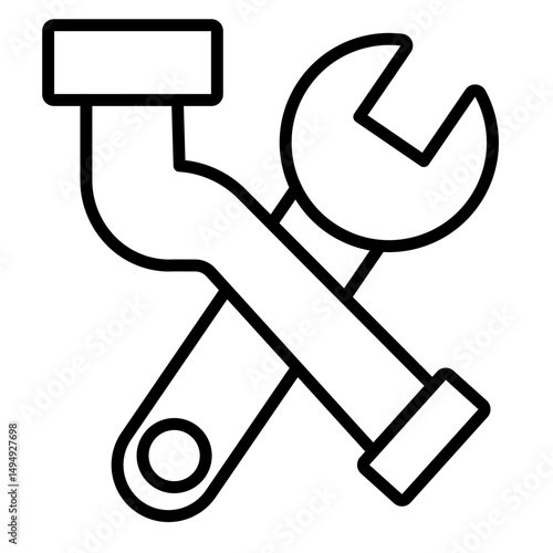 Plumbing Maintenance Vector Icon