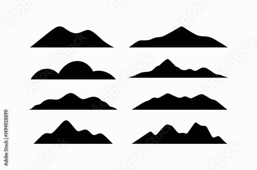 mountain silhouette scenic view