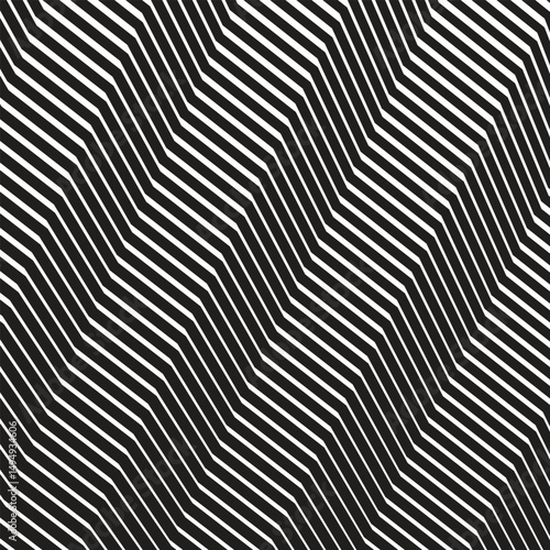 Wallpaper Mural Zig zag black and white seamless pattern Torontodigital.ca