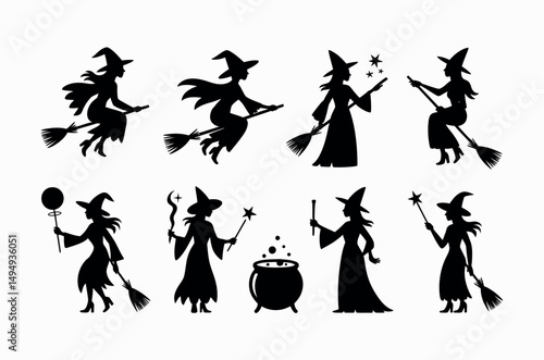 witch silhouettes collection