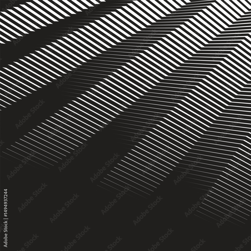 custom made wallpaper toronto digitalZig zag black and white seamless pattern