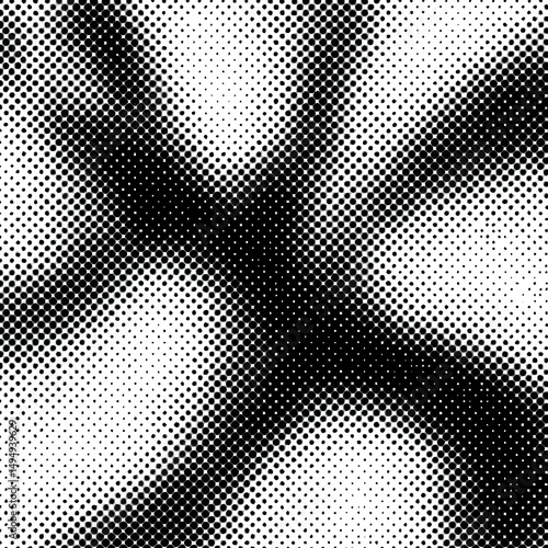 Abstract Black and White Dot Pattern