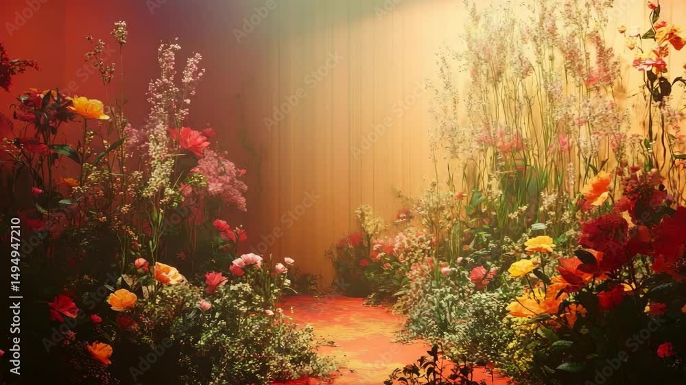 A room filled with lots of flowers and plants A room filled with lots of flowers and plants