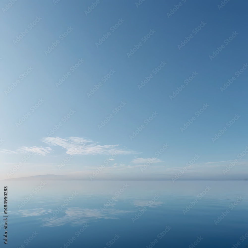 custom made wallpaper toronto digitalSerene seascape calm water blue sky peaceful horizon