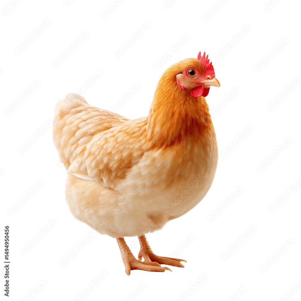 Fototapeta premium chicken on white background
