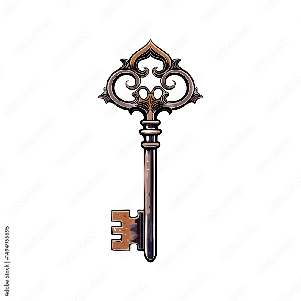 Obraz premium Vintage Iron Key 