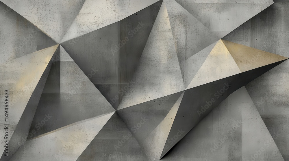 Abstract geometric pattern of gray and light metallic triangles. Abstract geometric pattern of gray and light metallic triangles.