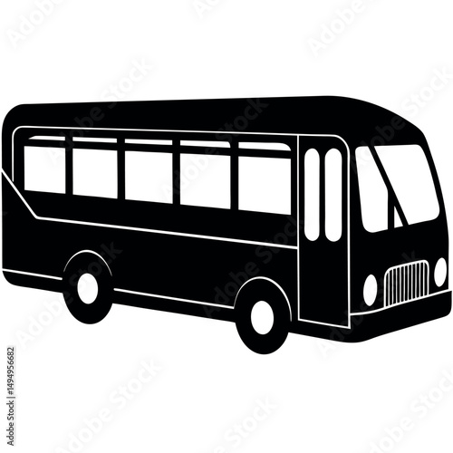 Red London double decker bus vector illustration isolated on white