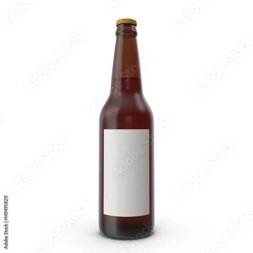 Beer Bottle isolated on transparent background