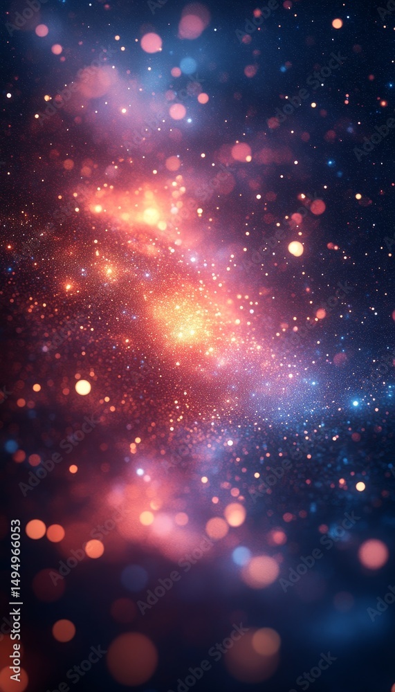 Fototapeta premium Abstract galaxy lights background