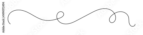 Squiggle loopy line element