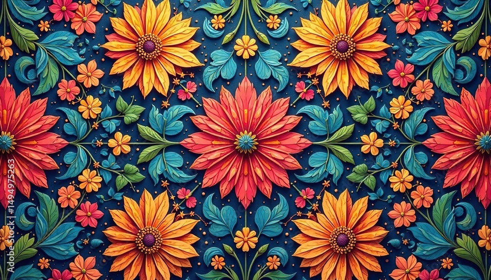 Intricate floral pattern, repeating seamlessly , background, digital, seamless Intricate floral pattern, repeating seamlessly , background, digital, seamless