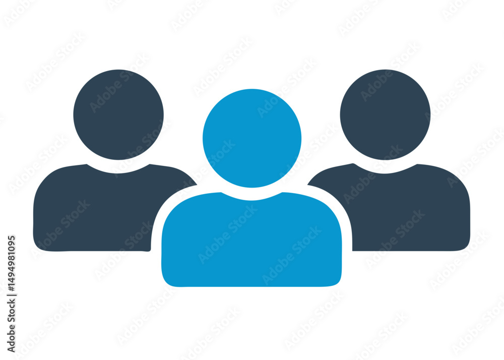 Group of people or group of users / friends flat icon for apps and websites. Vector illustration graphic design concept. Group of people or group of users / friends flat icon for apps and websites. Vector illustration graphic design concept.