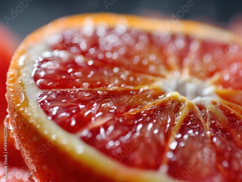 Close-up of a juicy, vibran...