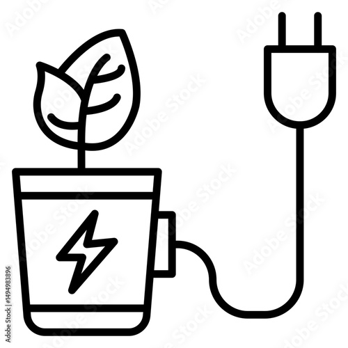 Bioenergy Vector Icon